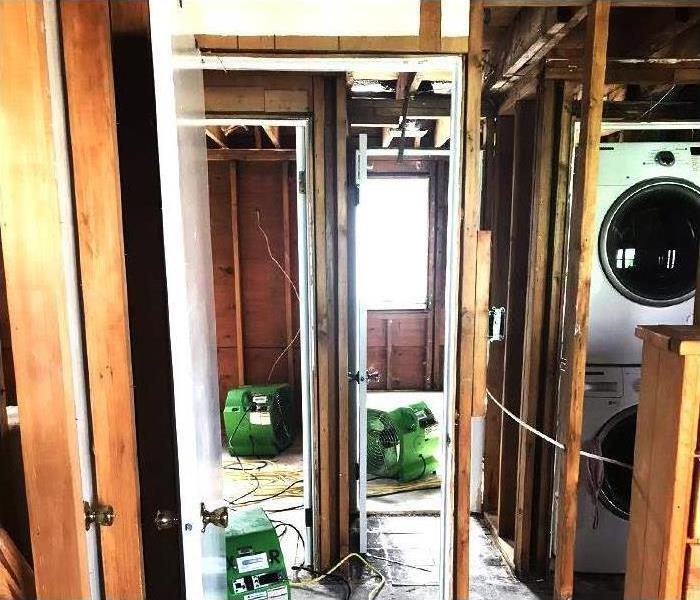 SERVPRO equipment in a home