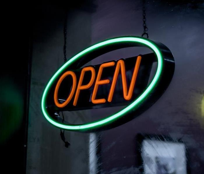 Business neon “Open” sign