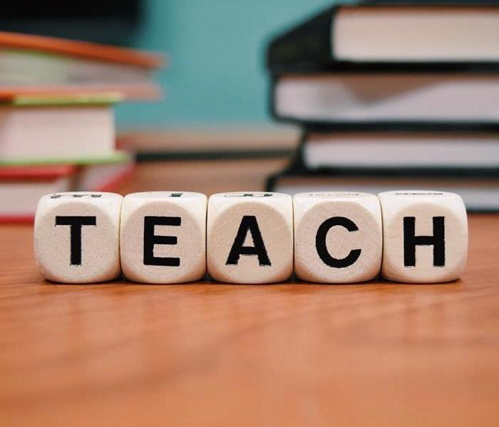 “Teach” spelled out in letters